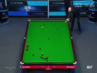 2023斯诺克苏格兰公开赛 加里·威尔逊4-3艾利奥特·斯莱瑟 20231211封面图
