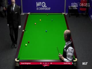 2023斯诺克英锦赛资格赛 斯图尔特·宾汉姆2-6大卫·利利 20231121封面图