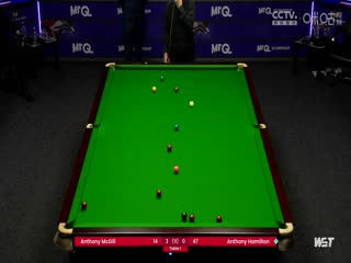 2023斯诺克英锦赛资格赛晋级轮 安东尼·麦克吉尔6-2安东尼·汉密尔顿 20231122封面图