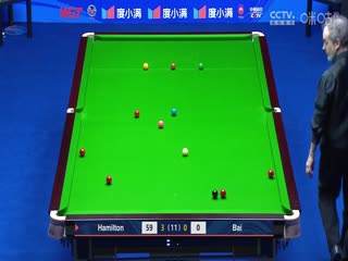 斯诺克天津国锦赛第一轮第二轮 安东尼·汉密尔顿6-0白雨露 20231105（李照）封面图