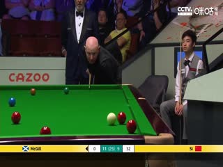 斯诺克 安东尼·麦克吉尔12-13斯佳辉 20230426（第三阶段）（李照）封面图