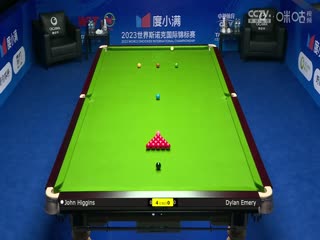 斯诺克天津国锦赛32进16迪伦·埃默里1-6约翰·希金斯 20231107封面图