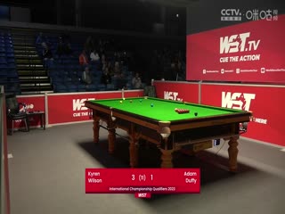 斯诺克 凯伦·威尔逊6-3亚当·达菲 20230921封面图