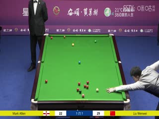 斯诺克 2023CBSA中国职业斯诺克巡回赛Day1一号桌回放：刘文炜2-4马克·艾伦 20230801封面图