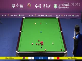 斯诺克 2023CBSA中国职业斯诺克巡回赛 Day1一号桌回放：杨国强0-4马克·威廉姆斯 20230801封面图
