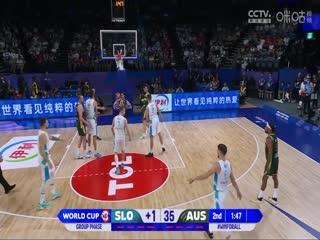 男篮世界杯 斯洛文尼亚VS澳大利亚 20230901（霍楠、杨鸣）封面图