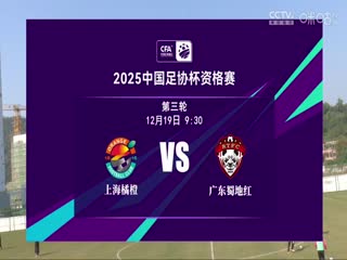 足协杯资格赛 上海橘橙赛更达VS广东蜀地红 20241219封面图