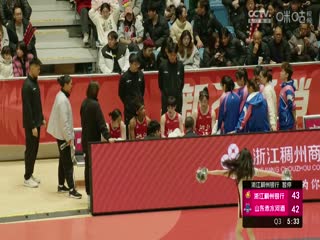 WCBA常规赛A组 浙江稠州银行VS山东赤水河酒 20250107封面图