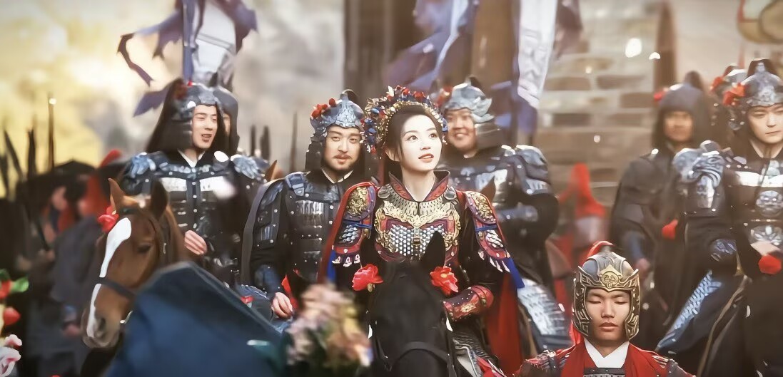 簪花将军凯旋游城